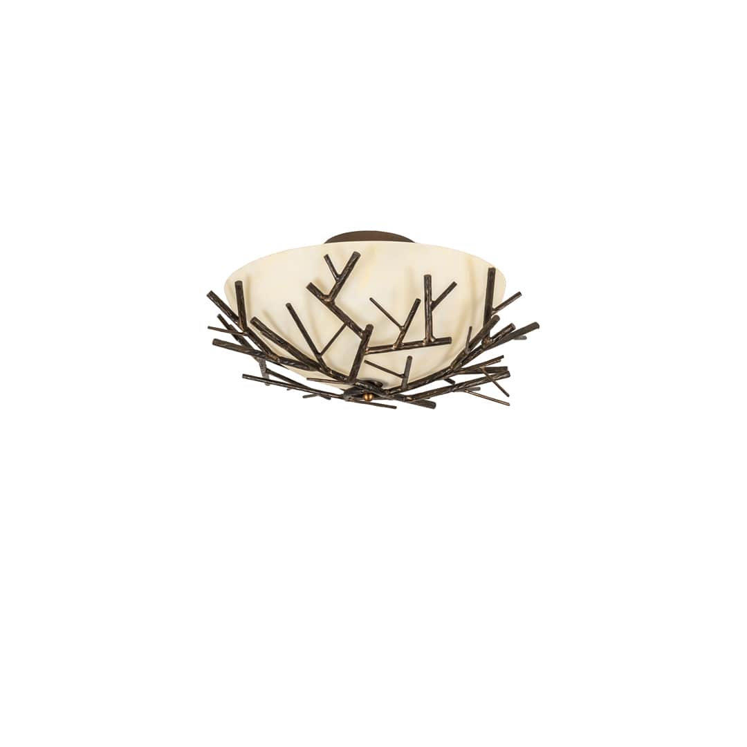 Branches 4 Light 23" Wide Semi-Flush Bowl Ceiling Fixture