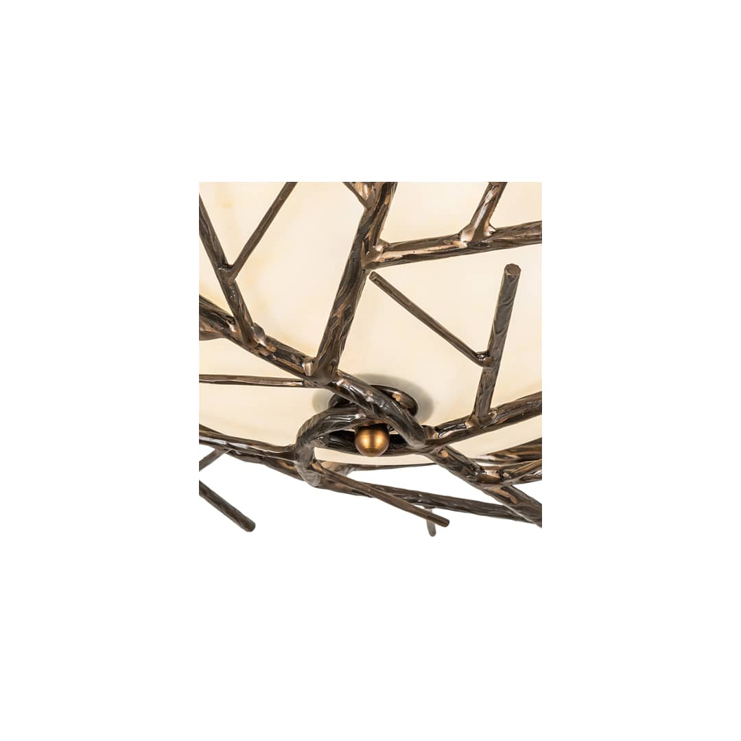 Branches 4 Light 23" Wide Semi-Flush Bowl Ceiling Fixture