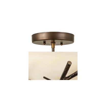 Branches 4 Light 23" Wide Semi-Flush Bowl Ceiling Fixture