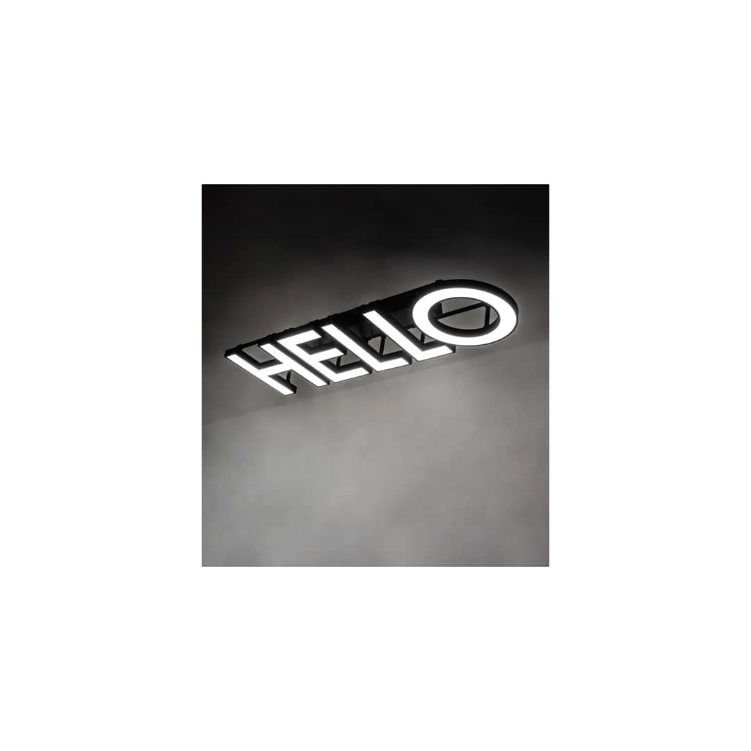Personalized 81" Wide LED Semi-Flush Ceiling Fixture