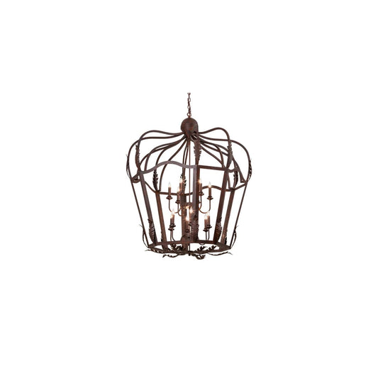 12 Light 43" Wide Taper Candle Pendant
