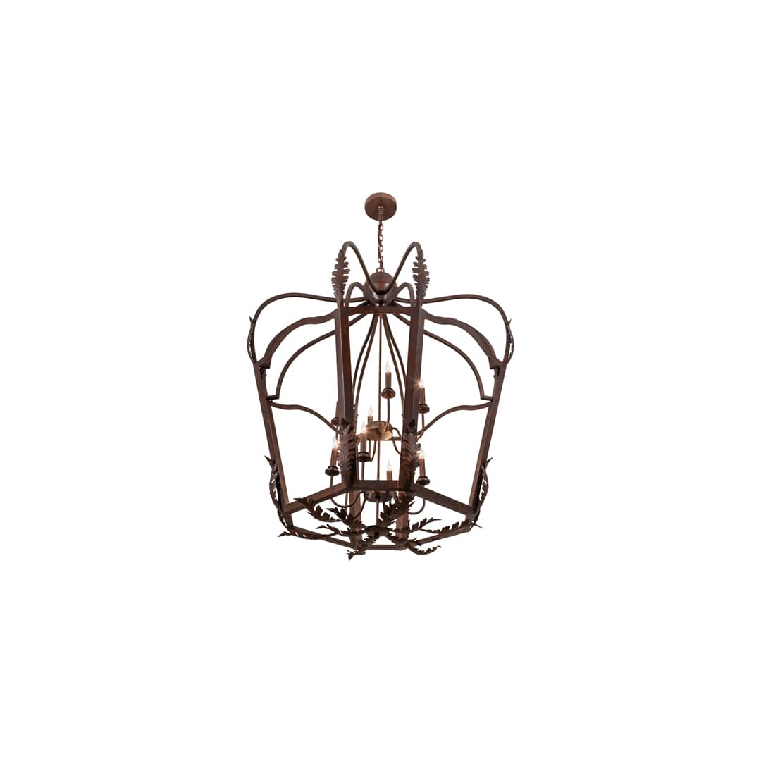 12 Light 43" Wide Taper Candle Pendant