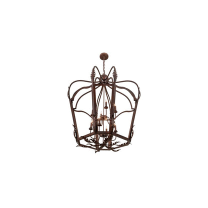 12 Light 43" Wide Taper Candle Pendant