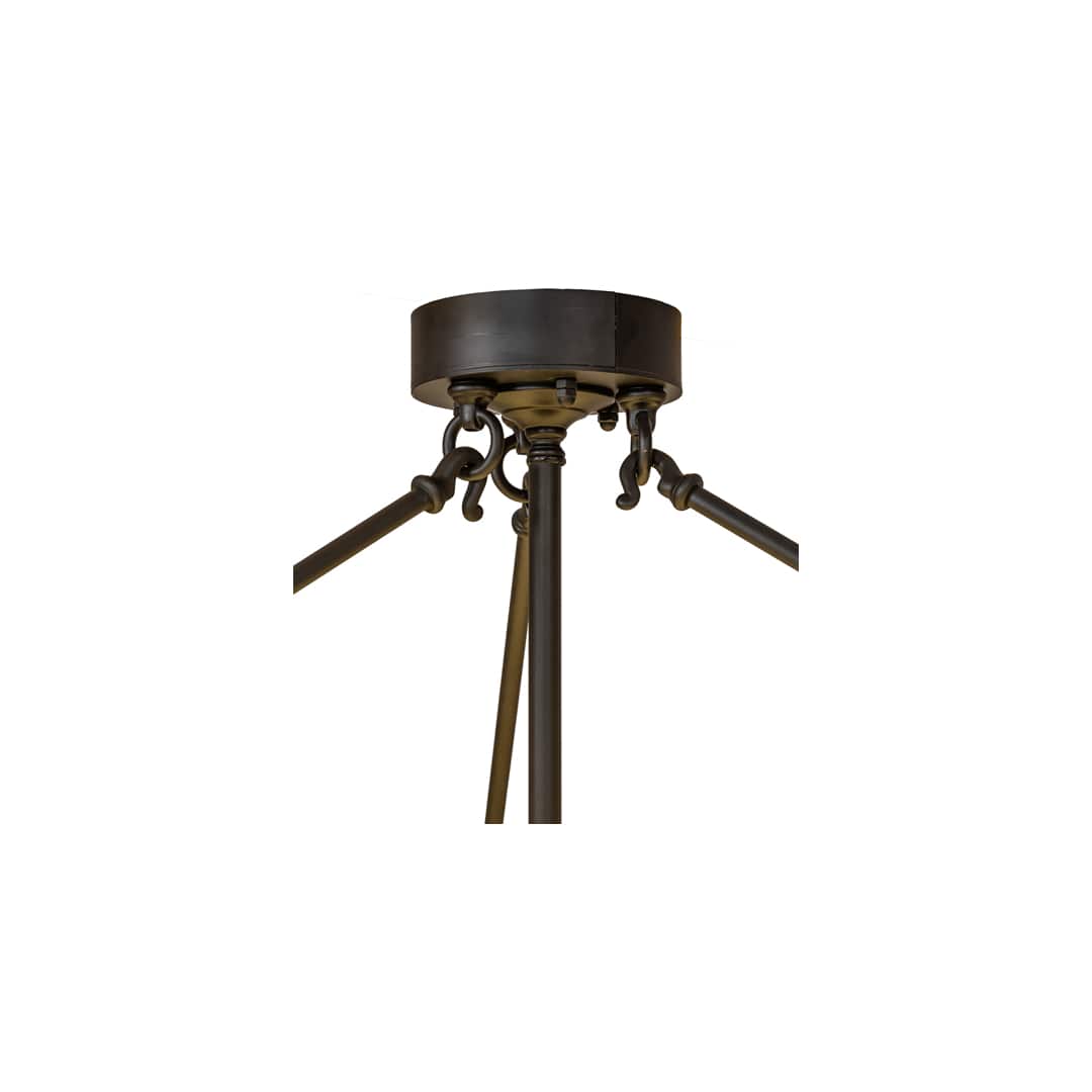 Cilindro Calico 6 Light 47" Wide Semi-Flush Drum Ceiling Fixture