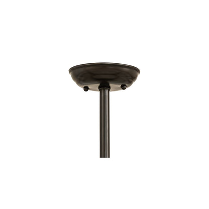 Horseshoe 6 Light 36" Wide Semi-Flush Drum Ceiling Fixture