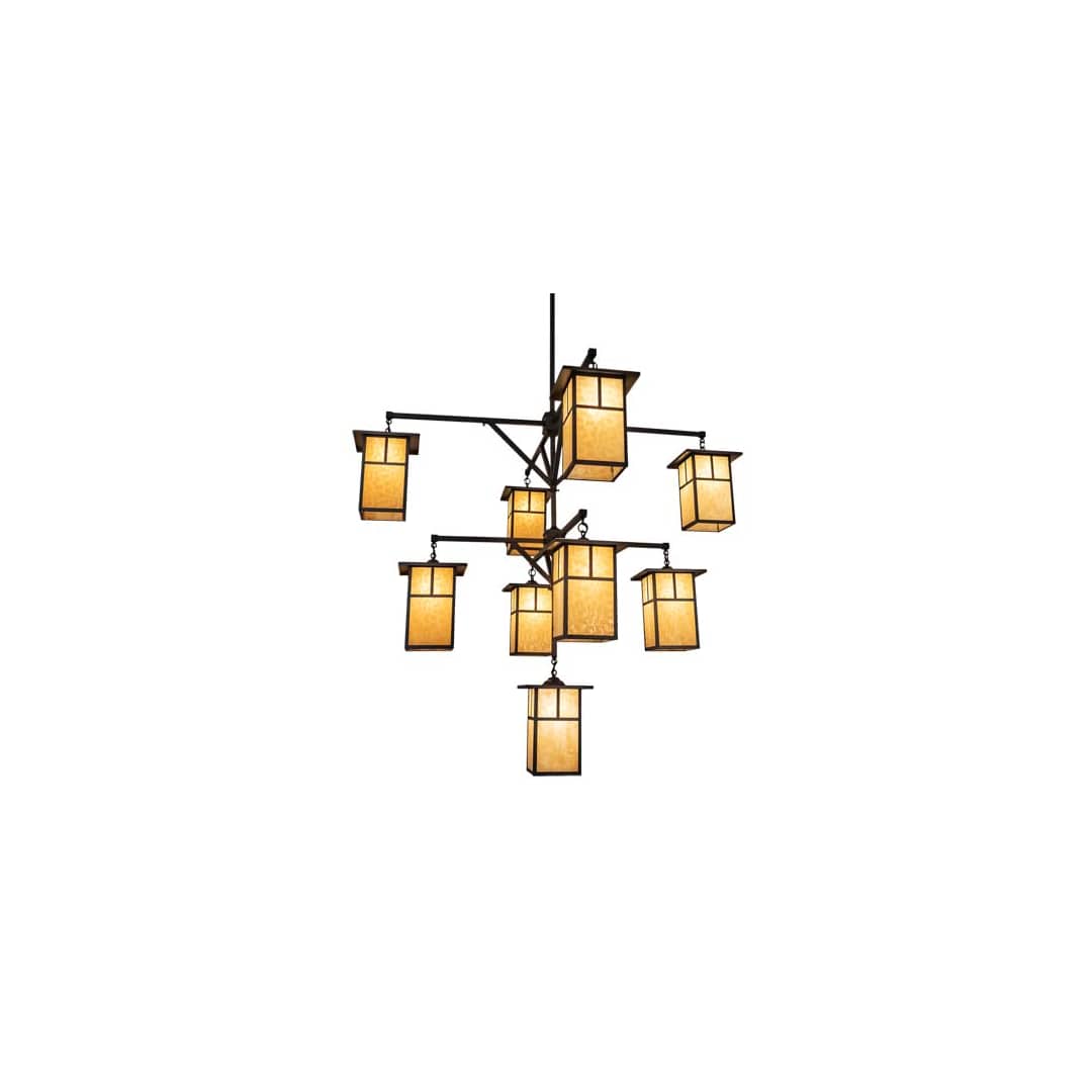 Hyde Park T Mission 9 Light 64" Wide Chandelier
