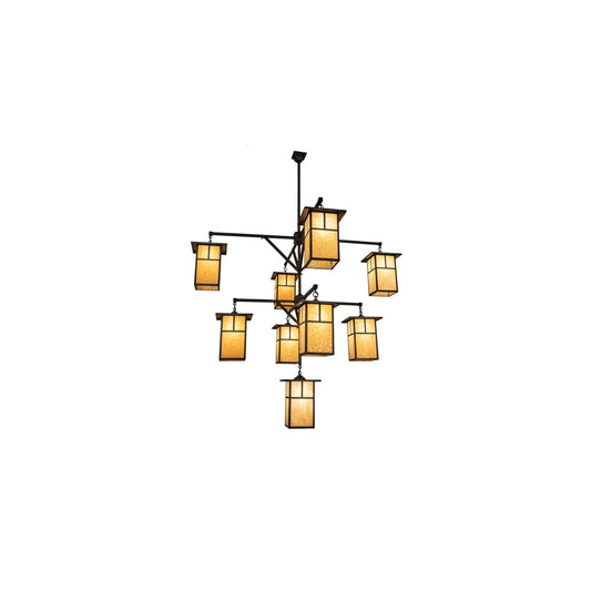 Hyde Park T Mission 9 Light 64" Wide Chandelier