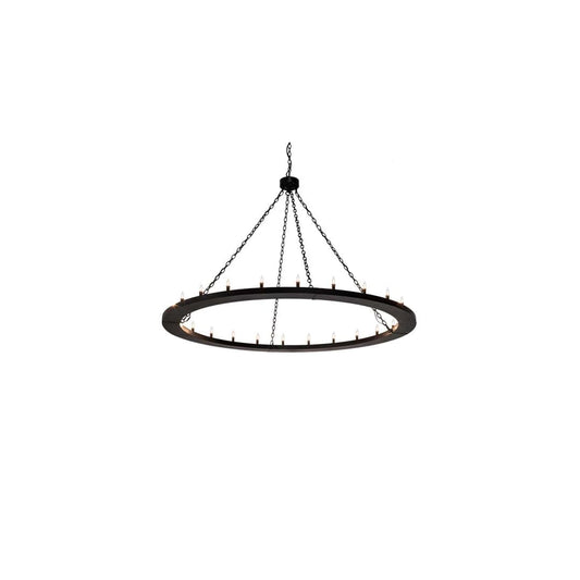 Loxley 24 Light 72" Wide Taper Candle Ring Chandelier
