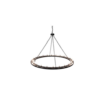 Loxley 24 Light 72" Wide Taper Candle Ring Chandelier