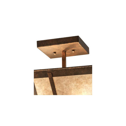 Arta 4 Light 32" Wide Semi-Flush Ceiling Fixture - Copper Finish