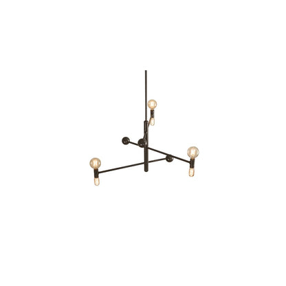 Alva 3 Light 36" Wide Sputnik Chandelier