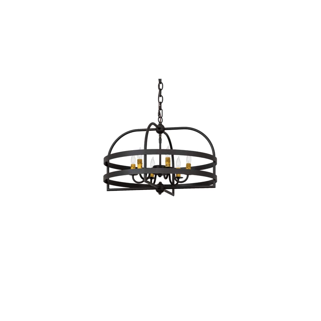 Aldari 6 Light 23" Wide Taper Candle Style Chandelier