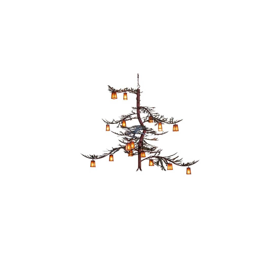 Long Pine Branch 18 Light 79" Wide Chandelier