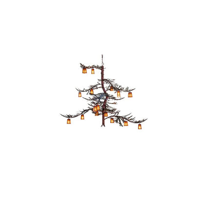 Long Pine Branch 18 Light 79" Wide Chandelier