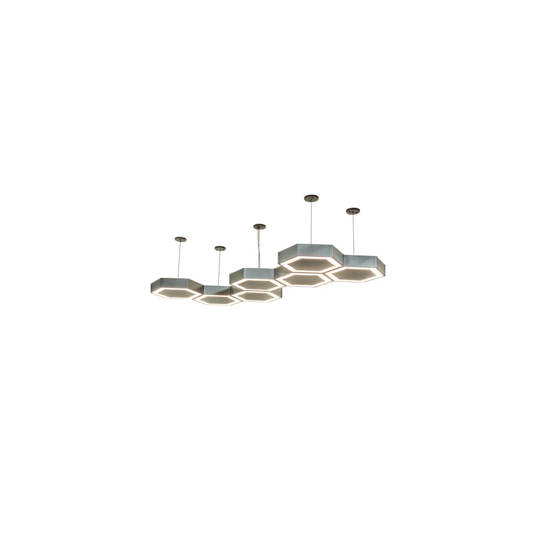 7 Light 88" Wide Suspension Linear Pendant