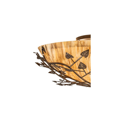 Espe 8 Light 54" Wide Semi-Flush Bowl Ceiling Fixture