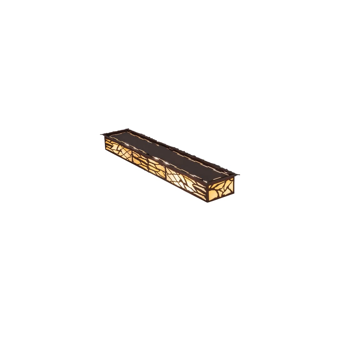 Whispering Pines 6 Light 63" Wide Flush Mount Ceiling Fixture