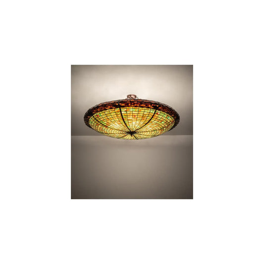 Greenbriar Oak 6 Light 48" Wide Semi-Flush Bowl Ceiling Fixture