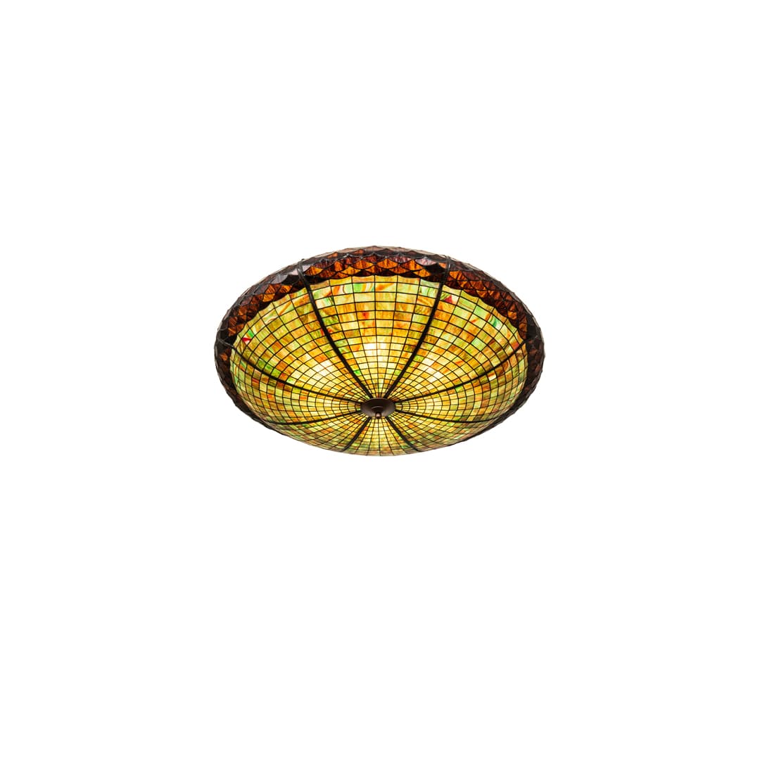 Greenbriar Oak 6 Light 48" Wide Semi-Flush Bowl Ceiling Fixture