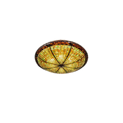 Greenbriar Oak 6 Light 48" Wide Semi-Flush Bowl Ceiling Fixture