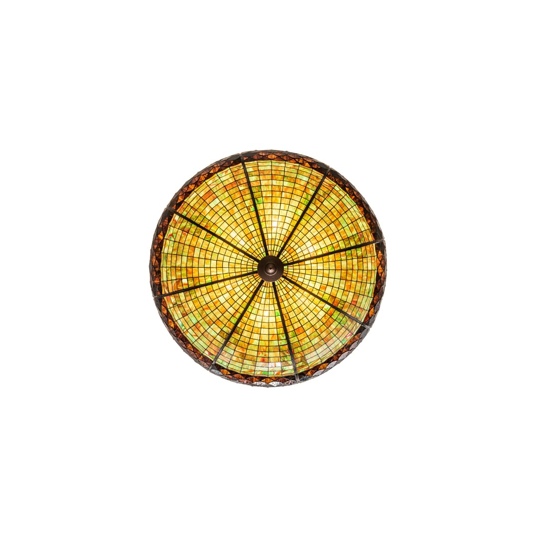Greenbriar Oak 6 Light 48" Wide Semi-Flush Bowl Ceiling Fixture