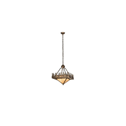 4 Light 27" Wide Abstract Pendant