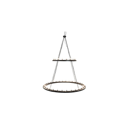 Loxley 48 Light 84" Wide Taper Candle Ring Chandelier