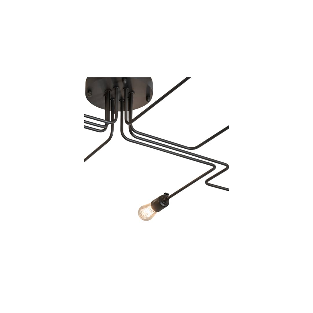 PipeDream Alva 8 Light 79" Wide Semi-Flush Linear Ceiling Fixture