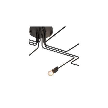 PipeDream Alva 8 Light 79" Wide Semi-Flush Linear Ceiling Fixture