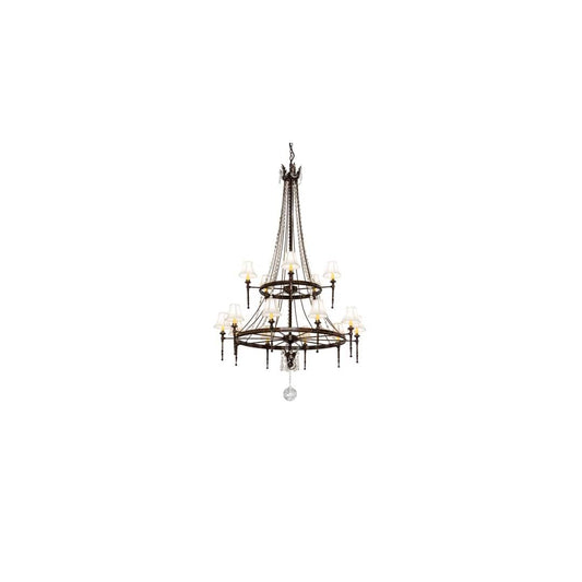 Amaury 15 Light 48" Wide Crystal Ring Chandelier