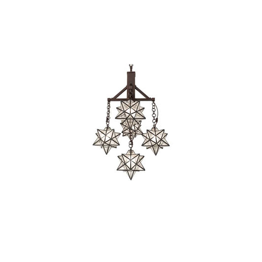 Moravian Star 5 Light 26" Wide Chandelier