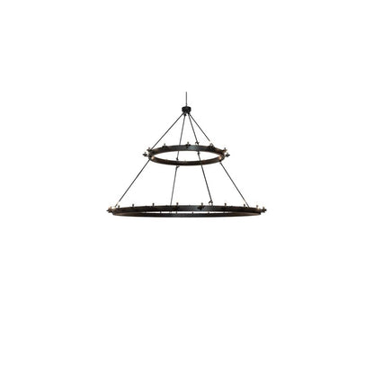 Loxley 36 Light 96" Wide Taper Candle Ring Chandelier