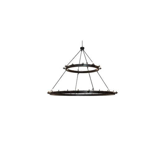 Loxley 36 Light 96" Wide Taper Candle Ring Chandelier