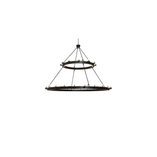 Loxley 36 Light 96" Wide Taper Candle Ring Chandelier