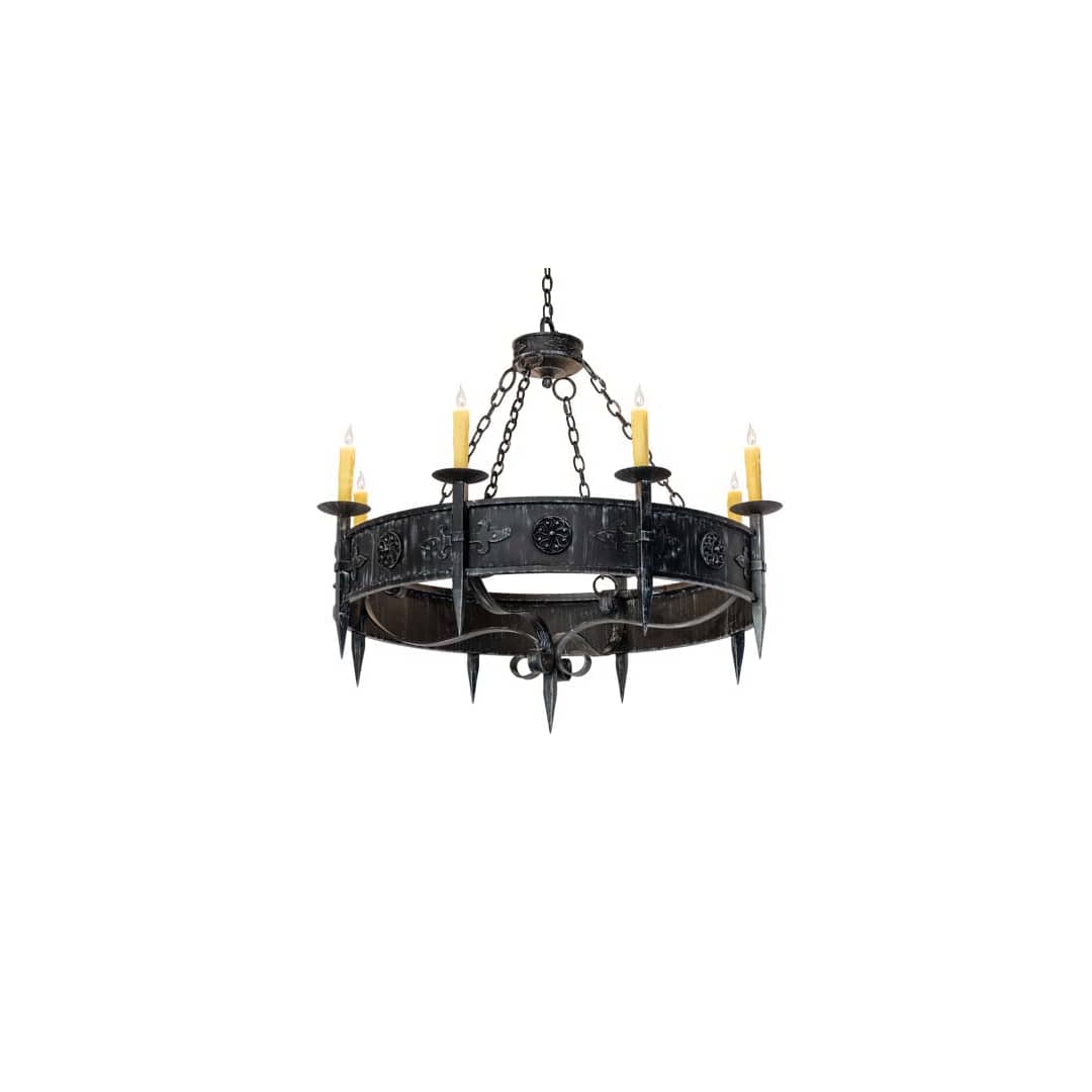 Calandra 8 Light 42" Wide Taper Candle Style Chandelier