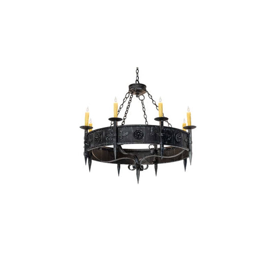 Calandra 8 Light 42" Wide Taper Candle Style Chandelier