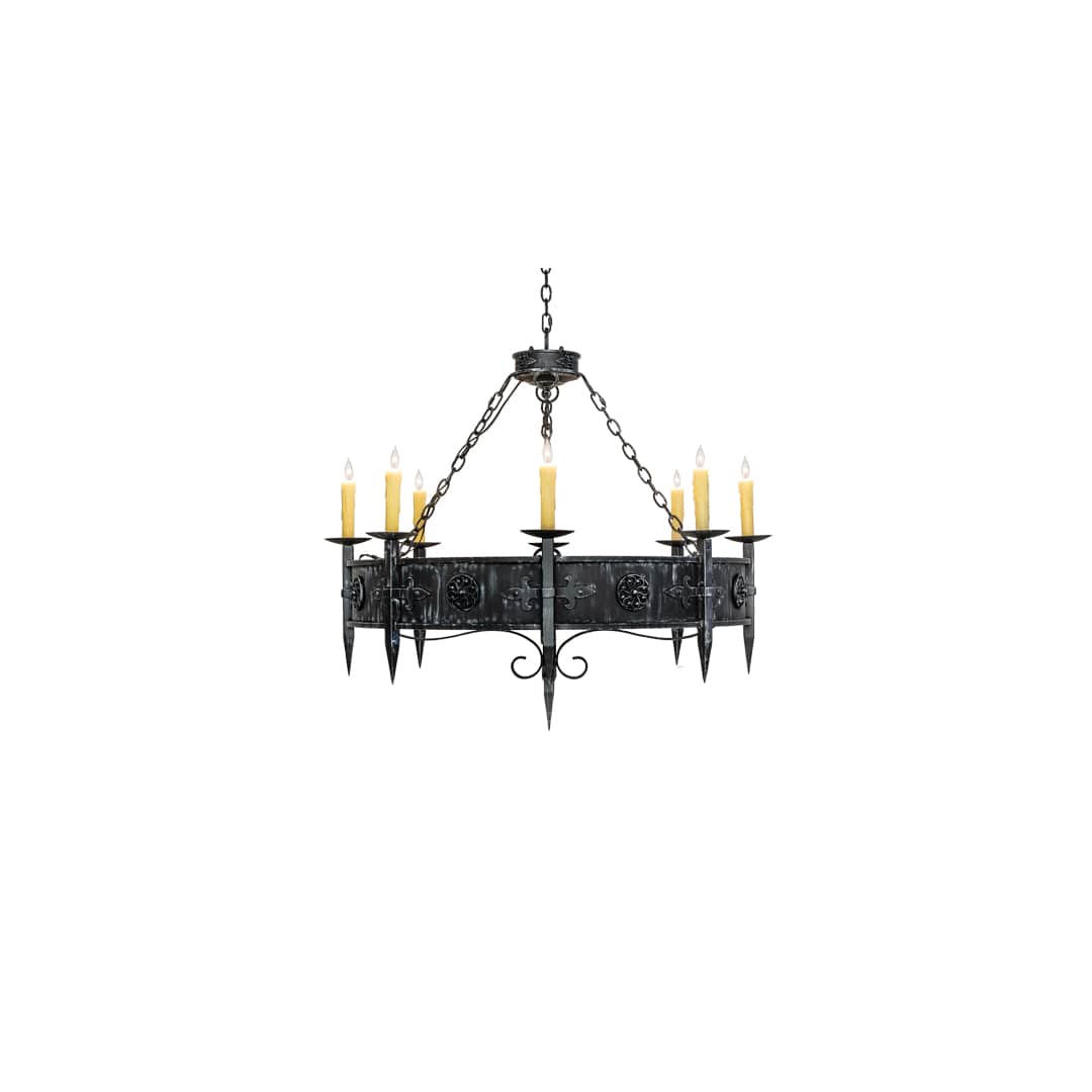 Calandra 8 Light 42" Wide Taper Candle Style Chandelier