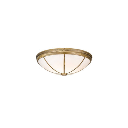 Kahe 12 Light 60" Wide Flush Mount Bowl Ceiling Fixture - Brass Finish