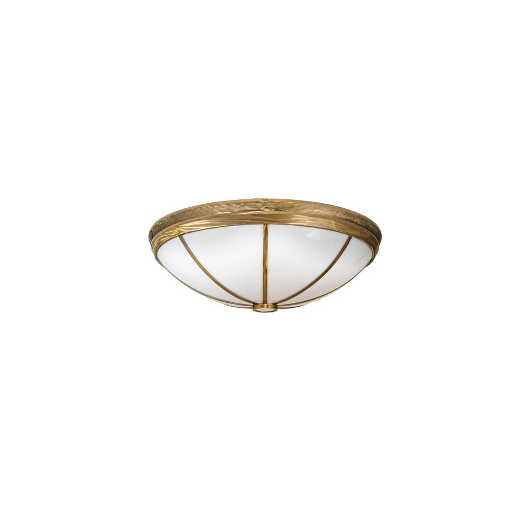 Kahe 12 Light 60" Wide Flush Mount Bowl Ceiling Fixture - Brass Finish