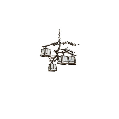 Pine Branch 4 Light 26" Wide Chandelier