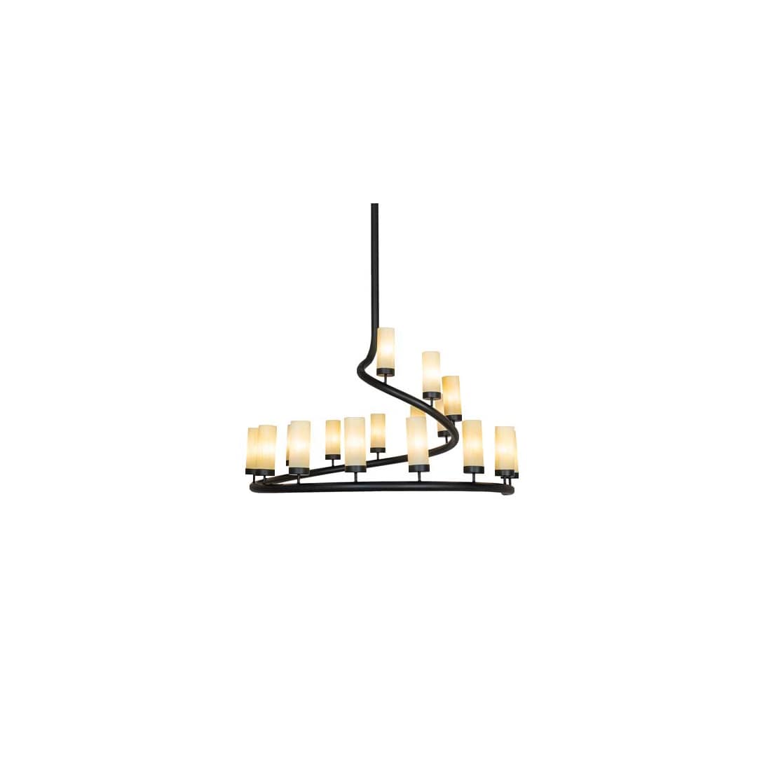 French Horn 17 Light 60" Wide Chandelier