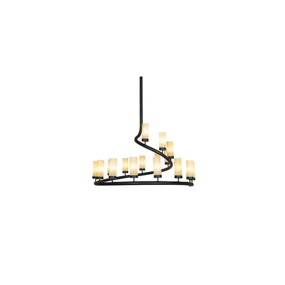 French Horn 17 Light 60" Wide Chandelier