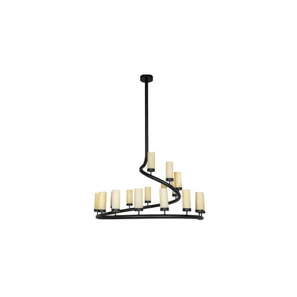 French Horn 17 Light 60" Wide Chandelier