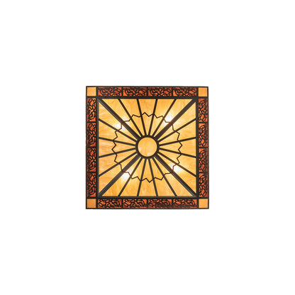 Zuvan 4 Light 43" Wide Semi-Flush Square Ceiling Fixture