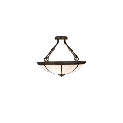 Commerce 3 Light 20" Wide Semi-Flush Bowl Ceiling Fixture