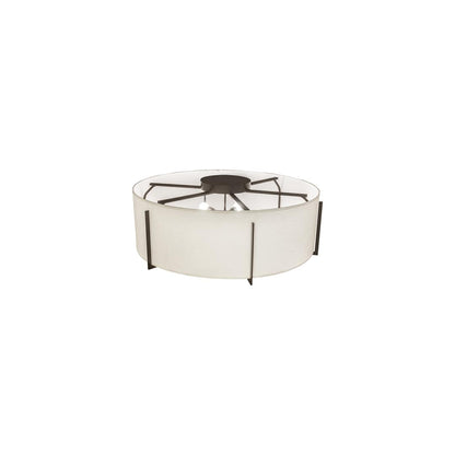 Cilindro Structure 6 Light 42" Wide Semi-Flush Drum Ceiling Fixture
