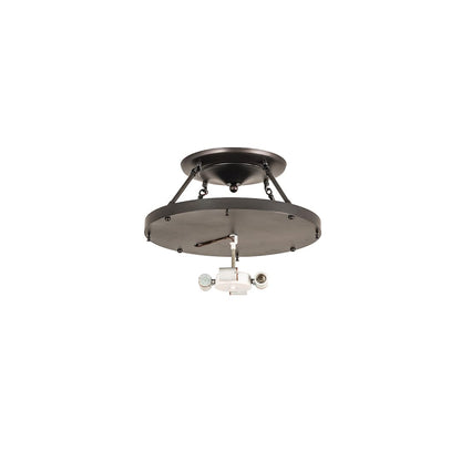 Arts and Crafts 4 Light 20" Wide Semi-Flush Ceiling Fixture