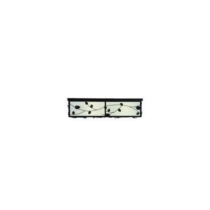 Ivy 8 Light 51" Wide Flush Mount Square Ceiling Fixture - Textured Black Finish - Medium Bulb Base