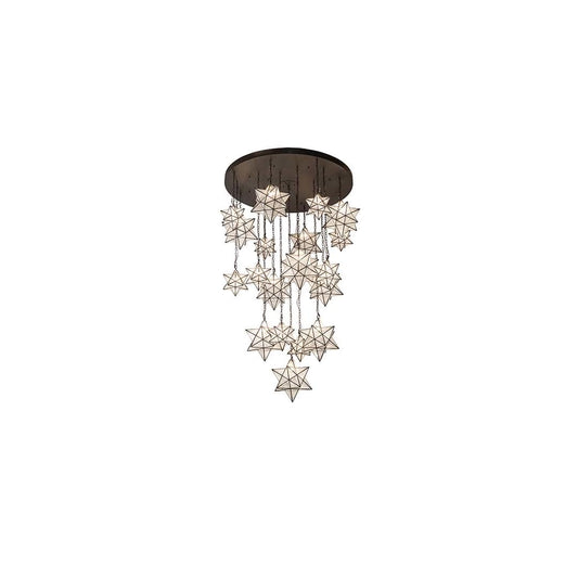 Moravian Star 19 Light 72" Wide Chandelier