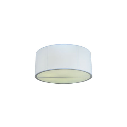 Cilindro 6 Light 60" Wide Flush Mount Drum Ceiling Fixture - Nickel Finish - Medium Bulb Base